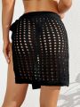 SHEIN Swim Vcay Women's Hollow Strappy Fashion Skirt