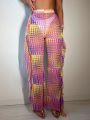 SHEIN Swim Vcay Women's Geometric Printed Cardigan And Pants Set