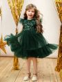 SHEIN Kids CHARMNG Young Girl Sequin Insert Ruffle Trim Mesh Overlay Party Dress