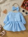 Baby Girl'S Cute Light Blue Dress