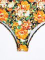 SHEIN Swim Vcay Floral Printed Women's Bikini Swimsuit, Random Print