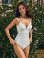 SHEIN Leisure Women's One-piece Swimsuit With Straps