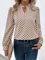 SHEIN Frenchy Women's Geometric Print Shirt