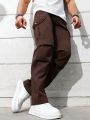 Men's Solid Color Casual Cargo Trousers/Pants