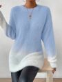 SHEIN Essnce Oversize Gradient Sweater