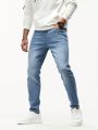 Men Slant Pocket Skinny Jeans