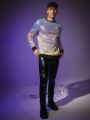 Manfinity Fever City Knitted Casual Beaded Long Sleeve Sweatshirt