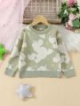 Cute Unicorn & Star Jacquard Sweater For Girls