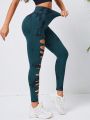 Tie Dye Cut Out Sports Leggings