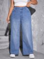 Plus Wide Leg Jeans