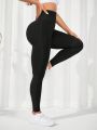 Yoga Basic Wide Waistband Sports Leggings