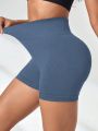 Wide Waistband Sports Shorts