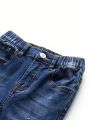 New Arrival Boys' Casual Fashionable Distressed Water Washed Denim Pants