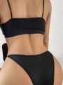 Bow Decor Cut Out Panty