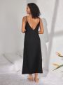 SHEIN Leisure Backless Camisole Home Dress