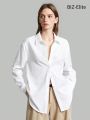 SHEIN BIZwear Ladies' Solid Color Commuter Shirt