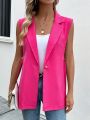 SHEIN Frenchy Sleeveless Blazer Jacket