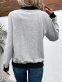 Women's Fashion Sporty Minimalist Grey Jacket