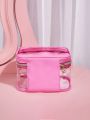 SHEIN X Cardcaptor Sakura Pink Transparent Makeup Bag