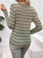 SHEIN Frenchy Women'S Striped Sweater