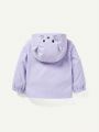 Cozy Cub Baby Girls' Adorable Cat Patterned Hooded Jacket With 3d Ears