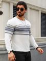 Men'S Striped Crew Neck Sweater