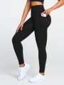 Yoga Basic Women'S Sports Legging With Side Phone Pocket