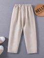 SHEIN Boys' Solid Color Casual Pants