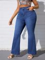 Plus Size Women'S Flare Jeans