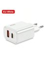 1pc 55w Black Us Plug Usb C Charger, With Pd Fast Charging And Qc 3.0 Power Adapter, Compatible With Iphone, Xiaomi, , Wall Charger, Type-c Model Mobile Charger Compatible With Travel