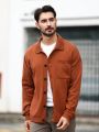 Manfinity Sporsity Men's Button-up Cardigan With Pockets On Front And Buttons