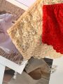 3pcs/Set Large Size Women's Lace Panties