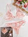 Classic Sexy Ladies' Sexy Embroidered Lingerie Set