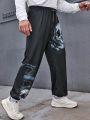 SHEIN Manfinity LEGND Men Skull Print Drawstring Waist Sweatpants