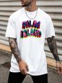 Men'S Letter Print Short Sleeve T-Shirt