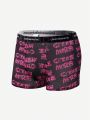 Men's Printed Flat Angle Shorts With Woven Tape(3pcs Combination)