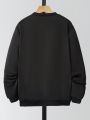 Teen Boys' Letter Embossed Long Sleeve Sweatshirt