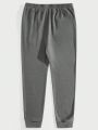 SHEIN Men Elastic Waist Thermal Lined Sweatpants