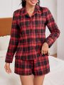 Women's Plaid Pajama Set