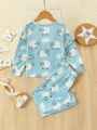 Little Boys' Cartoon Print Homewear Set