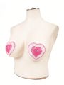 Plus Size Women's Pink Heart-Shaped Nipple Covers