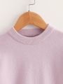 Little Girls' Solid Color Sweater Set