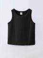 SHEIN Kids EVRYDAY Girls Solid Tank Top