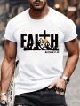 Men's Letter Printed T-shirt