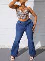 Plus Size Women'S Flare Jeans