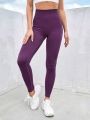 Yoga Basic Seamless Tummy Control Sports Leggings