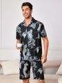 Men's Printed Patch Pocket Pajama Set