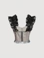 SHEIN MOD Women'S Patchwork Mesh Ruffle Trim Decorated Camisole Top