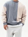 Men Two Tone Drop Shoulder Sweatshirt