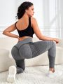 Yoga Future Seamless Wide Waistband Sports Leggings